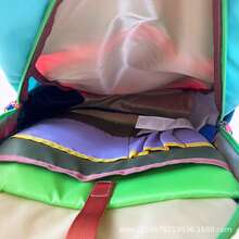 Outdoor Lightweight Backpack - ダークブルーとオレンジ - チェックする 9