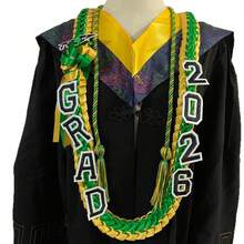 2026 Graduation Ceremony Award Wreath: Widened Double-Layer Graduation , Exquisitely Handcrafted Fabric , And Honor Cord Set - Multicolor - View 24