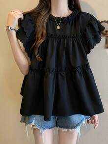 Women Blouses & Shirts - Black - View 4