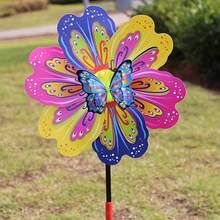 3D Schmetterling Windspinner, bunte Kunststoff Windrad Spielzeug für Party Dekoration, ohne Federn, ohne Strom oder Batterie nötig, 53 cm Outdoor Garten Dekoration, Gartenzubehör, Outdoor Dekoration, Garten, Heimdekoration - Mehrfarbig - Übersicht 7