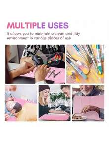 175pcs Dental Bibs Disposable Disposable Dental Bibs Dentist Tattoo Bibs Dental Bibs For Nails Bibs Owels Tattoo Table Covers, Mats Paper Sheets Pink - Black - View 7