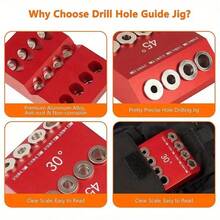 1X Portable Multi Angle Drill Guide Jig 30°45°90° 4 Sizes For DIY Candle Mold Wick Hole Drilling Craft Making Tool - Default - View 8