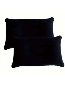 2 piezas Almohada inflable portátil para acampar al aire libre - Almohada suave para siesta, almohada y colchoneta de dormir compacta para mochilero/viaje - Juego de almohada inflable ligera, esencial para campista, relajación de picnic, equipo de sueño de aventura - Multicolor - Ver 11