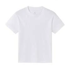 CAMEL CROWN 女士冰感纯棉短袖T恤，春夏直筒透气休闲T恤 - 無際白 - 查看 1