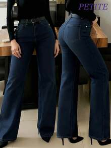 Quần jean denim co giãn giặt mài cho nữ, phù hợp mặc đi làm hoặc mặc hàng ngày - Màu xanh ngọc - Xem 2