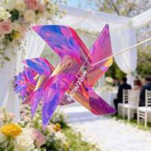 1 set Décoration de jardin extérieur Moulin à vent, Fil de moulin à vent coloré DIY, Moulin à vent en plastique imperméable, Convient pour la décoration de fête, la célébration des vacances, l'aménagement paysager de la zone pittoresque (10 m de fil d'acier + 20 pièces de moulins à vent) - Corde de moulin à vent - Voir 12