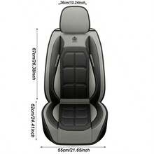 Full Coverage Car Seat Covers, Breathable Driver And Passenger Rest Cushions For All-Season Use - Fits Various Models (Front, 1 Count) - Multicolor - View 2