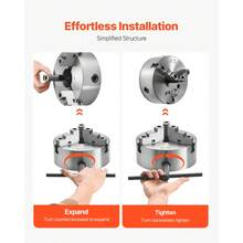 Turning Tool - 3 Spannkrallen 8 Zoll 2-1/4-8 Rückplatte - View 5