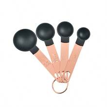 8pcs Measuring Cup & Spoon Set, Stackable Nested Measuring Cups, Stainless Steel Handles, For Measuring Dry & Wet Ingredients, Mini Tea Spoon - Plastic Head - Multicolor - View 9