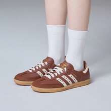 Adidas Originals女鞋2026全新SAMBA OG德訓鞋美拉德運動休閒鞋板鞋T頭鞋JR8821 - 棕色 - 查看 1