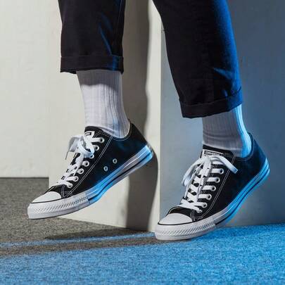 Giày Converse nam và nữ, mẫu mới ra mắt mùa xuân 2026, dòng All Star Classic Evergreen, giày vải cổ thấp, giày thể thao thường ngày 101001