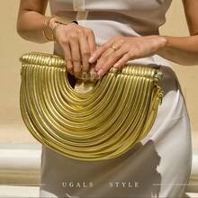 Noodle-Shaped Handbag For Women, Dumpling Style Crossbody Shoulder Bag , Gifts For Women - Vàng - Xem 4
