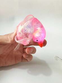 1个闪亮水晶鸭软胶慢回弹挤压玩具，减压玩具，可爱小玩意，桌面挤压玩具，便携旅行挤压玩具，理想的节日礼物，趣味可爱礼物，生日圣诞节万圣节礼物，派对礼品袋填充物，手指玩具，儿童派对小礼物 - 彩色 - 查看 5