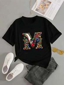 Pure-Cotton 1 Piece Women's Blouses, Beautiful Women's Blouses, Women's Clothing Sets, Mexican Camisole With Eagle, White And Printed - 黑色 - 查看 5
