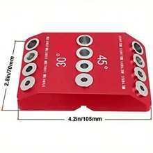 1X Portable Multi Angle Drill Guide Jig 30°45°90° 4 Sizes For DIY Candle Mold Wick Hole Drilling Craft Making Tool - Default - View 9