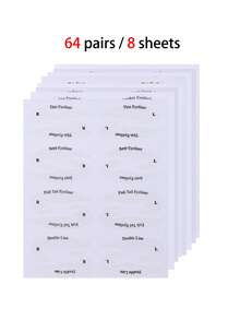 64件专业眼线和眼影模板套装，采用无纺布制成，包含4种款式，32对化妆贴纸分布在4张纸上，涵盖4种不同的眼线和眉毛模板设计：西式眼线、眉形模板、猫眼眼线指南、狐狸眼妆模板和其他眼线工具。 - 彩色 - 查看 8