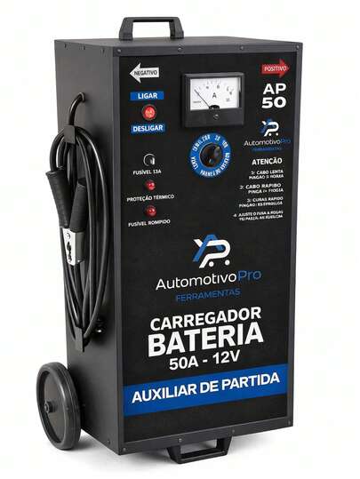 Carregador De Bateria50a 12vbivolt Auxiliarpart Rápida/lenta