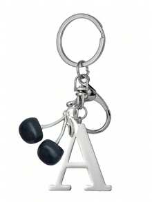 高级优雅樱花字母钥匙扣，3D字母A-Z吊坠，适用于手提包和背包，结实耐用的字母钥匙扣礼品，适合女士钱包配件、情侣礼物、经典简约钥匙扣、装饰品、包包配件，适合赠送朋友、家人、情侣、女友，重要礼物、节日纪念品 - 彩色 - 查看 24