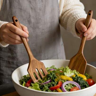 1pc Wooden Spatula, Kitchen Utensil Made Of Rosewood, Multipurpose Flat Spatula, Suitable For Home And Restaurant Use, Steak, Egg, Pizza Baking, Cooking Assistant, Cooking Tool, Kitchen Accessory, Chef Gift, Mother's Day Gift, Easter Gift