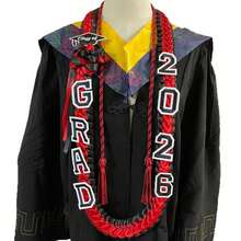 2026 Graduation Ceremony Award Wreath: Widened Double-Layer Graduation , Exquisitely Handcrafted Fabric , And Honor Cord Set - Multicolor - View 2