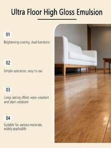 jakehoe Floor Polishing Emulsion, Indoor Floor Surface Gloss Restoration Liquid, Great Gift For Family And Friends - Liquid - View 5