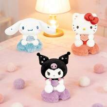 Miniso 1 mặt dây chuyền hình gấu bông Sanrio Kuromi/Hello Kitty/Gấu sữa hình sao, mặt trăng, mây, chất liệu nhung mềm mại, phụ kiện hàng ngày. - Nhiều màu - Xem 2