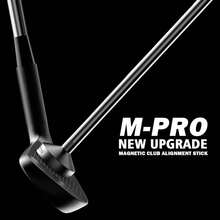 Golf Magnetic Alignment Rods,Golf Club Alignment Sticks,Magnetic Swing Training Aid Accessories Visualize Calibrate ,Hit The Target With The Correct Golf Swing,Golf Present - 黑色 - 查看 3