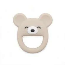 Mouse-Shaped Teething Toy, Infant Chewing Toy, Baby Silicone Grab Toy - Multicolor - View 8