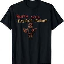 Buffy Will Patrol Tonight T-Shirt - Black - View 1
