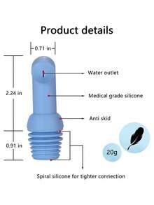 1pc Business Travel Body Cleansing Spray, Intimate Feminine Wash, Portable Water Filter Bathroom Toilet Accessories, Handheld Personal Hygiene Spray, Waterless Cleansing Mist Device - Multicolor - View 3