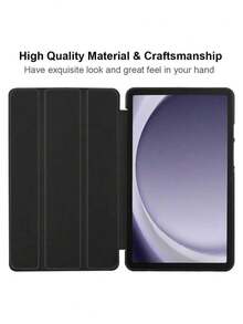 磨砂TPU软保护套，防震防摔，简约休闲，畅销折叠平板电脑保护套，带自动休眠/唤醒功能，兼容三星Galaxy Tab A11/A11 Plus 11英寸、荣耀Pad 2 11英寸、MatePad、Idea Tab 11 2025等平板电脑。 - 黑色 - 查看 7