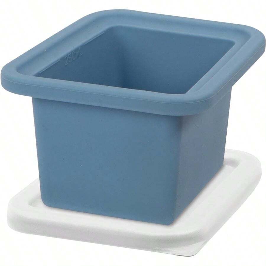 OGGI Prep Portion Silicone Freezer Trays With Lid - Freezer Molds For Food, Ice Cube Tray, Food Prep Containers, Freezer Storage Containers, For Soup, Smoothie Cubes, Broth, Leftovers - 2 Cupx2 - Multicolor - View 1