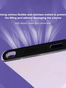 合金极简防尘塞 2 件装 金属防尘贴 适用于 Galaxy S24 Ultra/S26 Ultra/S26/S25/S26+,集成金属扬声器防尘网,极简充电口防尘塞,金属防刮膜 春季礼物 生日周年纪念 - 黑色 - 查看 7
