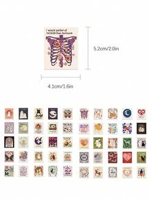 50张趣味励志贴纸，适用于剪贴簿、日记、计划本、乐器、滑板、吉他、笔记本、咖啡杯等。 - 怪誕勵志 - 查看 8