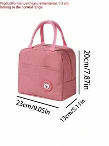1 sac isotherme portable, convient pour le petit-déjeuner, le déjeuner, la boîte à lunch pour le travail, sac isotherme étanche et anti-fuite, grand sac alimentaire portable, sac isotherme étudiant, sac de pique-nique portable, convient pour le bureau, l'école, le pique-nique, l'extérieur, les voyages, le camping. - Multicolore - Voir 3
