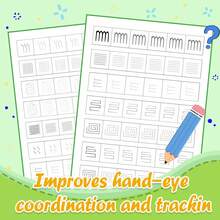 Pre-Writing Control Practice Workbook, Includes Tracing Lines And Hand Control Exercise Pages, Aims To Improve Pencil Grip, Stroke Control And Fine Motor Skills; Pattern Drawing Exercises Help Improve Focus And Prepare For Writing, Suitable For Home Or Classroom Use. Back To School - Pencil Control Workbook - View 7