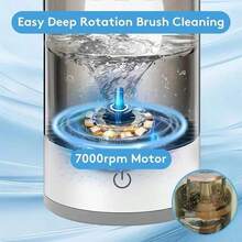 SOKANY 1pc Makeup Brush Cleaner, Beauty Cleaning Tool. USB Powered. Clear Visible Body Design. Multi-Functional, Including Drying/Storage, Suitable For Various Sized Makeup Brushes, Essential For Women's Makeup. Beauty Tool Accessory. - Other - View 9