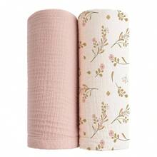 Khăn quấn muslin cho trẻ sơ sinh, yếm thấm nước dãi unisex, chăn đa năng có thể dùng làm yếm thấm nước dãi, khăn lau miệng, khăn phủ xe đẩy, khăn phủ ghế ô tô, phù hợp cho cả bé trai và bé gái, thoáng khí và thân thiện với da, vật dụng thiết yếu cho trẻ sơ sinh, quà tặng tuyệt vời. - Nhiều màu - Xem 26