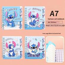 4pcs Stitch Themed Notebook Set - Mini Spiral Bound Blank Memo Pads, Office & Daily Use Notebooks & Stationery, Suitable For Rewards & Gifts - SDZ Classification Book - View 6