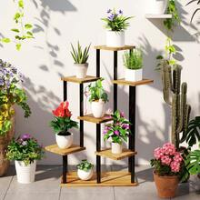 Seven  Shelf Plant Stand - Carbon Black - View 9
