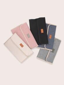 1pc Baby Waterproof Reusable Changing Pad, Soft & Foldable, Suitable For Newborns & Infants, Portable Diaper Mat For Home & Travel - Multicolor - View 5