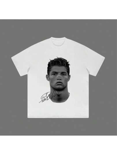 Big Head Ronaldo T-Shirt, Ronaldo Vintage Tee, Unisex Soccer Shirt, Sweatshirt, Graphic Tees, Menswear Womenswear Streetwear