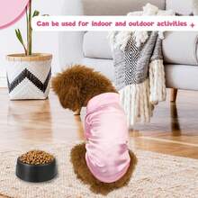 1 Set Satin Sleepwear & Loungewear, Peter Pan Collar Pet Dress, Lace Peter Pan Collar Warm Thickened Woolen Pet Dress For Dogs & Cats - Multicolor - View 3