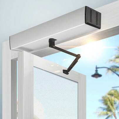 Automatic Door Opener 110-240V, Handicap Door Opener 22 Lbs, 50 W Swing Door Opener, Automatic Swing Door Opener, 120 Degrees Adjustable Aluminum Alloy And Stainless Steel Electric Door Opener