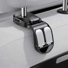 Móc treo tựa đầu ô tô 2 trong 1 có thể gập lại và xoay 360° - Móc treo đa năng phía sau ghế ô tô, cấu trúc ABS và kim loại bền chắc, dễ dàng lắp đặt, phụ kiện trang trí nội thất ô tô. - A - Xem 12