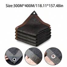 Red de sombra perforada, red de sombreado de alta calidad - Durable, resistente al desgarro, fácil de instalar para balcón, patio, piscina - Proporciona excelente sombreado y protección de privacidad, con ribete y ojales - negro - Ver 17