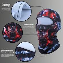 Fabulous Be Xtreme CS24-G(24-28) Skull Pattern Fashionable Cycling Face Mask - Multicolor - View 5