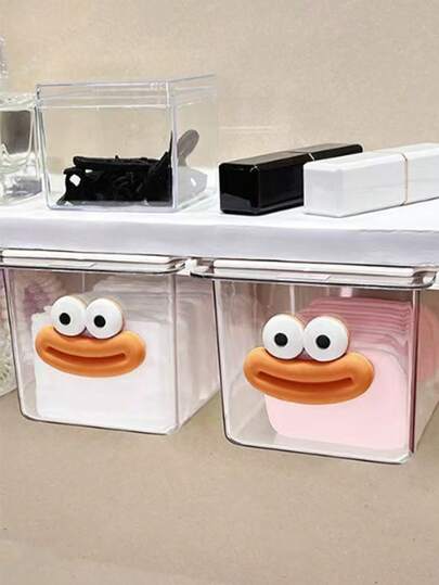 1/2pcs Hanging Storage Box, Space Saving, Easy Installation Without Drilling, Suitable For Bedroom, Living Room, Kitchen, Dorm And Office. Can Store Cosmetics, Jewelry, Screws, First Aid Supplies And Miscellaneous Items. Also Can Be Used As An Excellent Organizing Tool, Good Choice For Holiday Or Birthday Gifts.