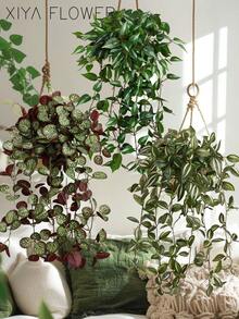 1/3 piezas Plantas colgantes artificiales, Serie de ratán, 3 estilos disponibles: A. Hoja de begonia, B. Palma colgante, C. Hoja de pothos. No incluye maceta, apto para todas las estaciones. Aplicable para: - Decoración de dormitorio - Decoración de oficina - Decoración de fiesta - Celebración de cumpleaños - Decoración del hogar - Hotel - Restaurante - Sala de estar - Dormitorio - Decoración de boda - Cocina - Accesorios de jardín - Verde-D - Ver 11
