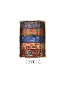 Set Pita Washi Pola Retro 5 Gulungan/Kotak, Pita Washi Desain Multi-Elemen - Untuk Scrapbooking dan Dekorasi Amplop Kartu Ucapan, Pita Kreatif, Pola Flora, Fauna, dan Bunga yang Halus - Set - View 23